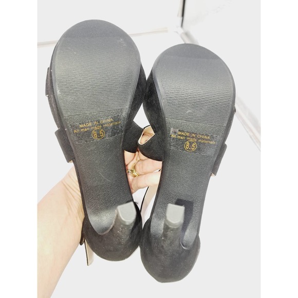 DREAM PAIRS Charlotte Open Toe High Stilettos Platform Party Heel Sandals 8.5 - Picture 4 of 9